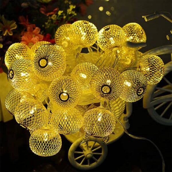 Jhumka Hollow Metal String Fairy Light