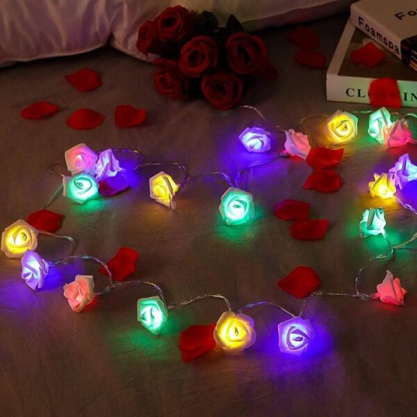 Rose Flower Fairy String Light 80 LEDs Modes change