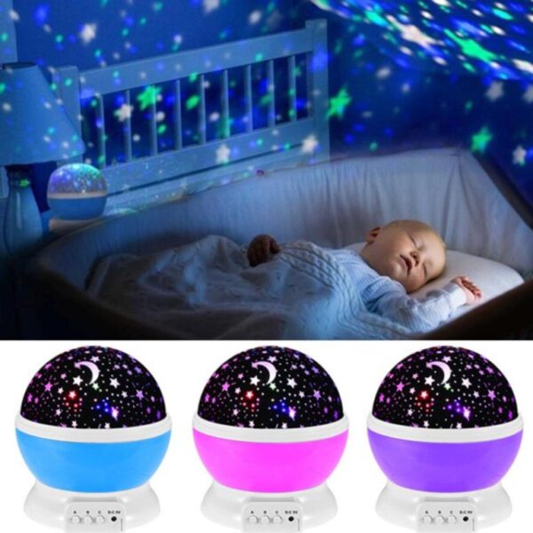Star Master Rotating Starry Sky Light,Colorful Night Lights Projector Children Kids Baby Sleep