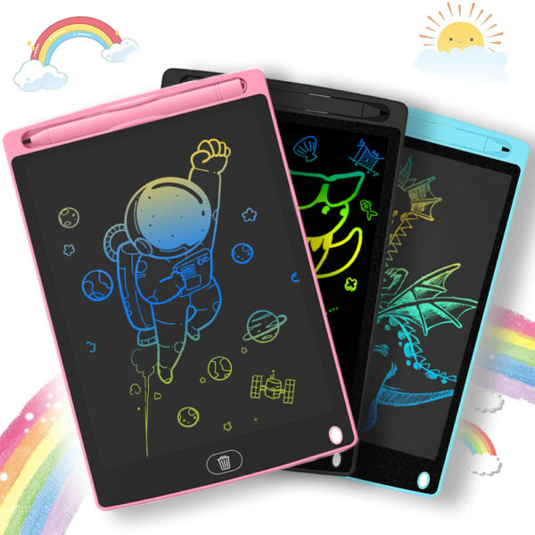 12 inch LCD Writing Tablet for Kids – বাচ্চাদের জন্য ডিজিটাল ড্রইং বোর্ড, ইরেজ ও লক ফিচারসহ