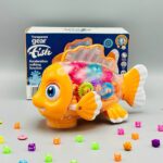 Transparent Gear Fish Toy for Kids