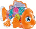 Transparent Gear Fish Toy for Kids