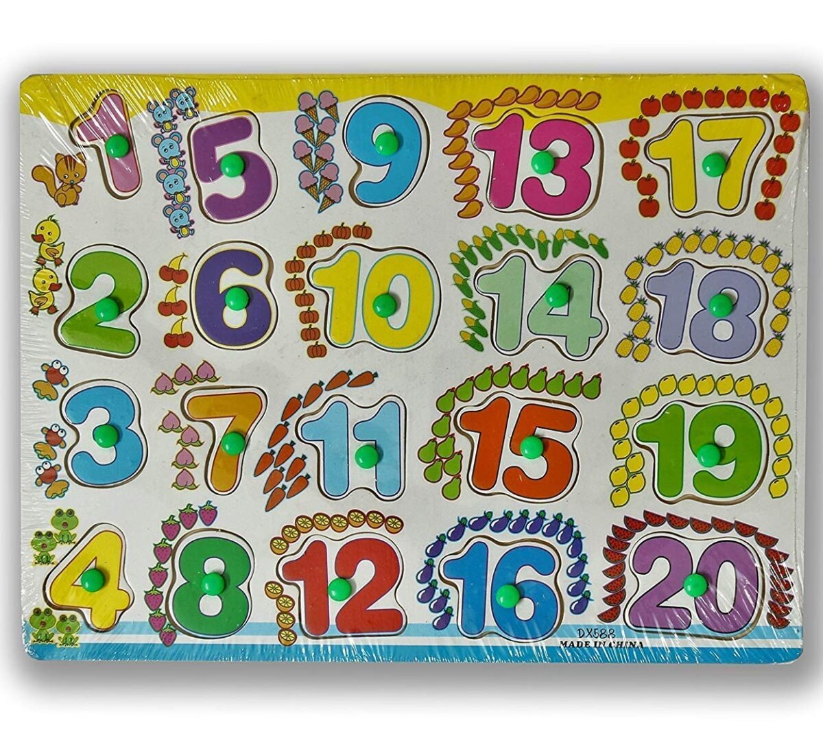 Wooden Number Puzzle Toy – Montessori Educational Learning Board