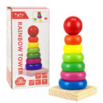 Wooden Rainbow Tower Stacking Toy