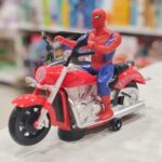 Spiderman Bike Toy for Kids with Flashing Lights and Music