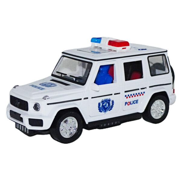 Battery Operated Police Jeep Car with Lights, Sound & Movement