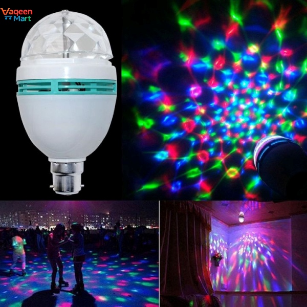 360 Degree LED Rotating Magic Disco Bulb for Party and Home Decoration