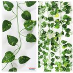 7ft artificial hanging leaf vine for home, garden, and party decoration