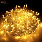 Golden waterproof LED fairy string lights for room and party decoration