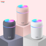 USB Colorful Mini Portable Humidifier 300ml for Car and Home