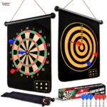 Magnetic Dart Board Game with 6 Safe Darts for Kids and Adults