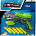 Kids Soft Foam Blaster Toy with 5 Foam Darts – Safe Target Shooting Game