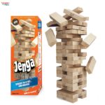 Classic Jenga Game with Hardwood Stacking Blocks