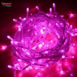Pink LED fairy lights for wedding, festival, and room decoration