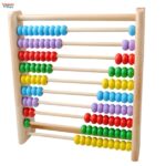 Wooden Abacus Math Toy for Kids with 100 Beads