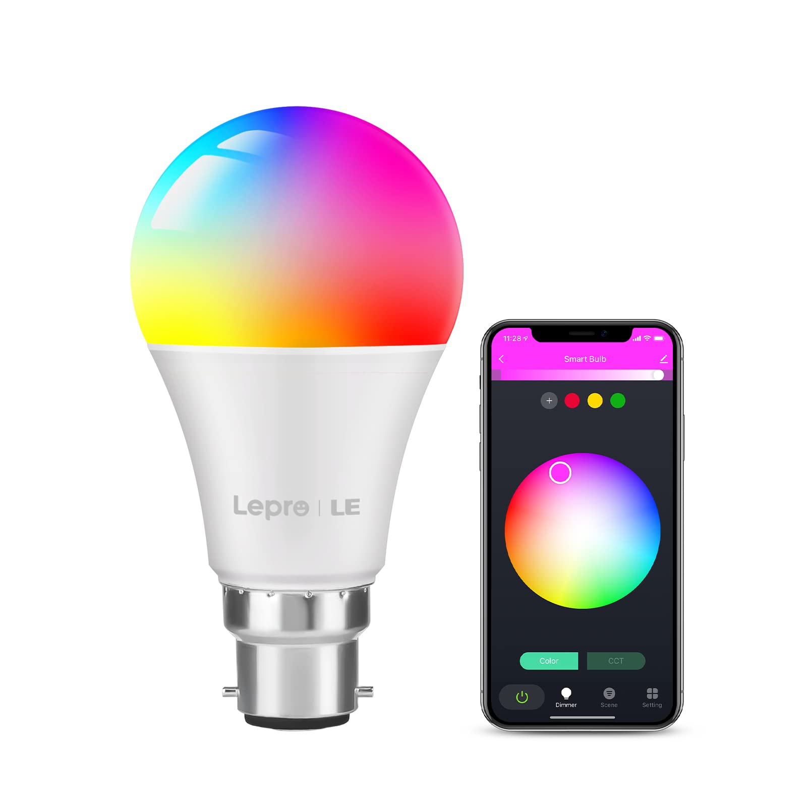 Smart LED App Controlled Bluetooth Bulb 9W Smart 9W LED Bluetooth bulb with mobile app control and B22 pin