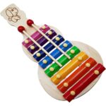 Wooden 8-Key Xylophone Toy with Mallets for Kids