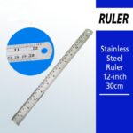 Stainless steel 12 inch metal ruler